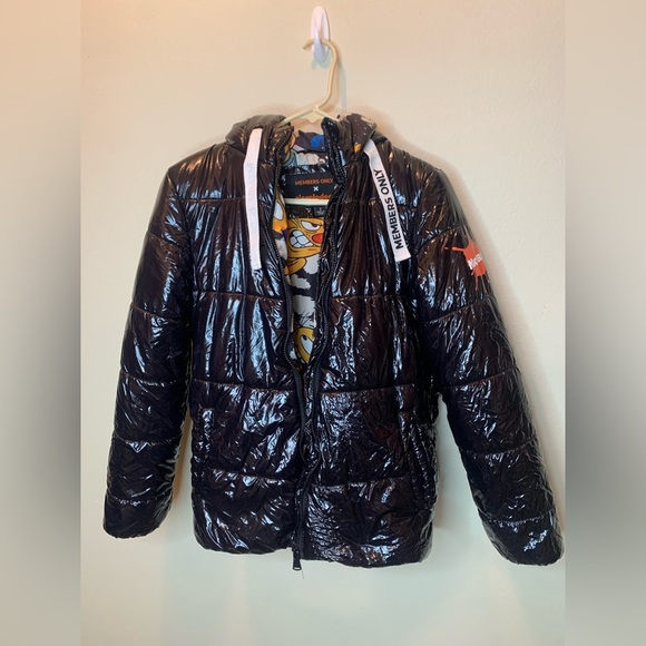 Members Only Black Puffer Jacket - Picture 1 of 6